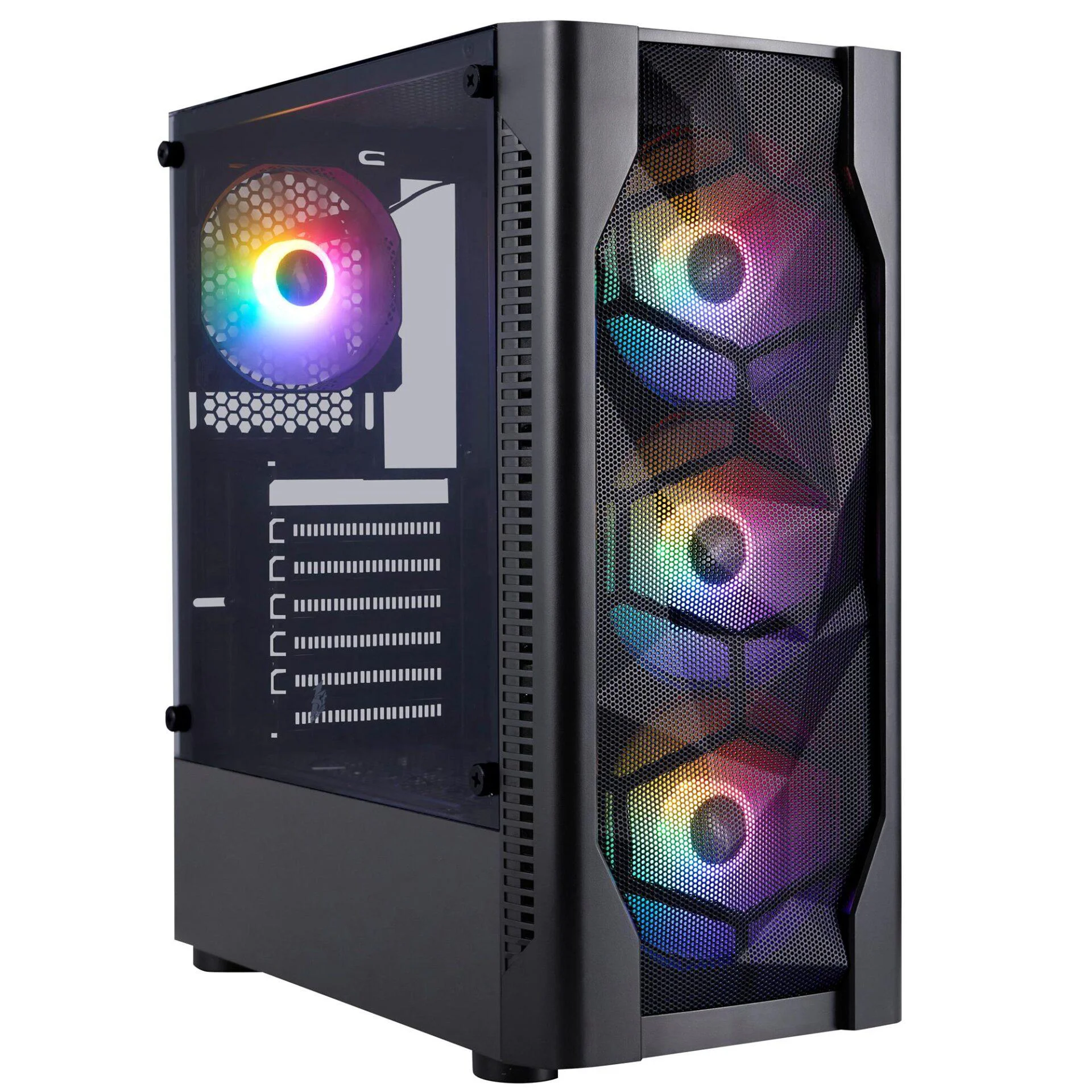 Корпус 1stPlayer D4-BK-4F1 Black без БЖ — изображение 10