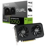Видеокарта GF RTX 5050 8GB GDDR6 Dual OC Asus (DUAL-RTX5050-O8G)