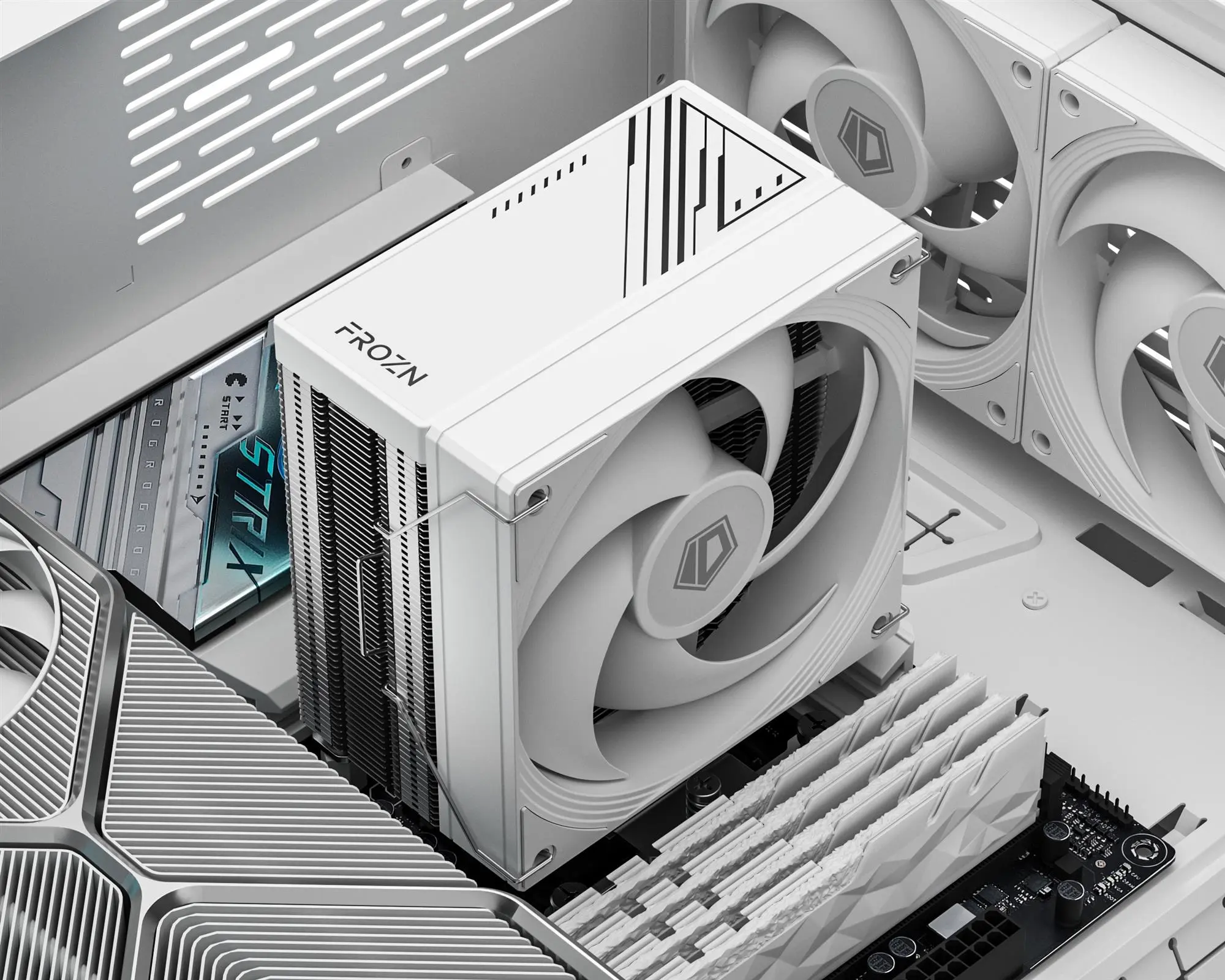 Кулер процесорний ID-Cooling Frozn A410 SE White - Зображення 3