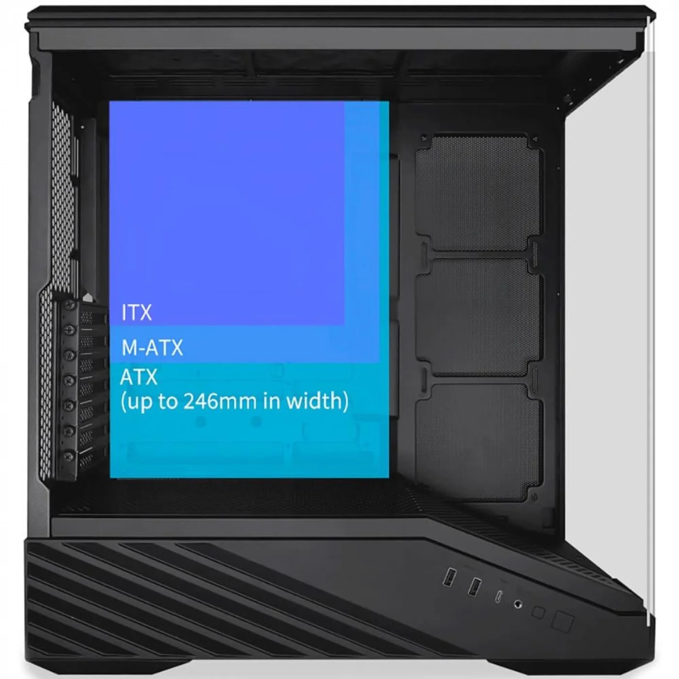 Корпус Lian Li Vector V100R Black (G99.V100RX.01) без БЖ — изображение 4