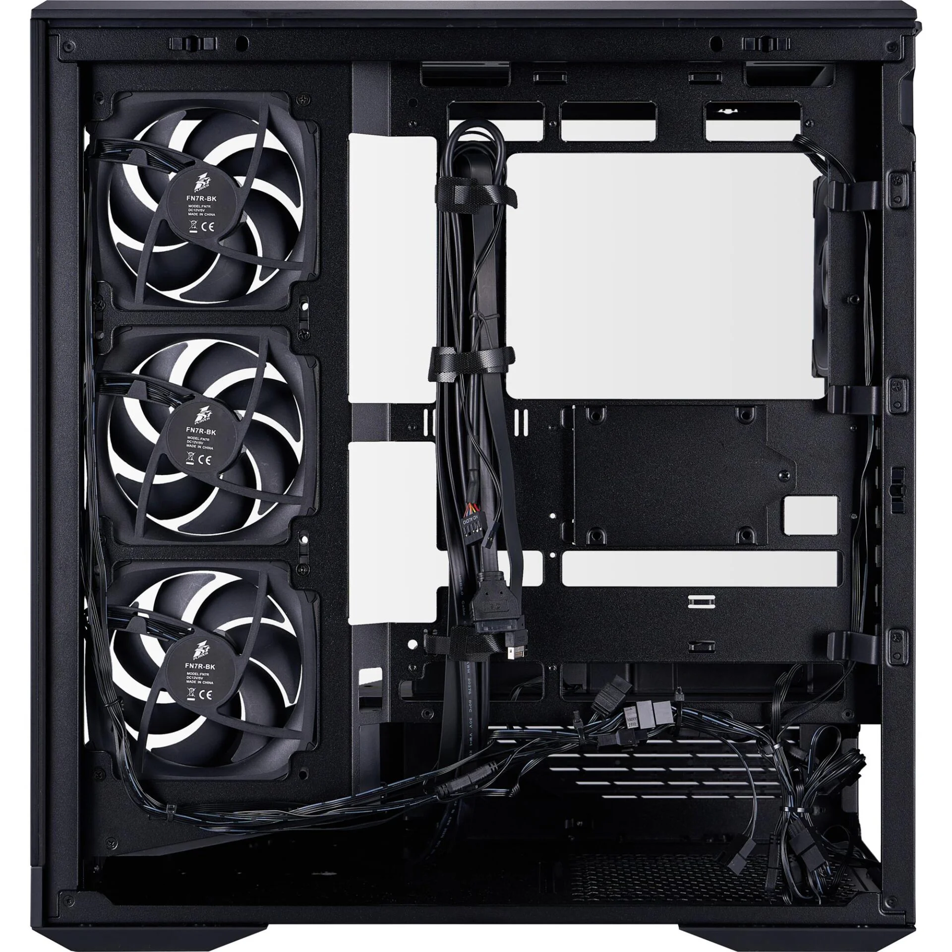 Корпус 1stPlayer GM7-BK-3FN7R-1FN7 Black - Зображення 5