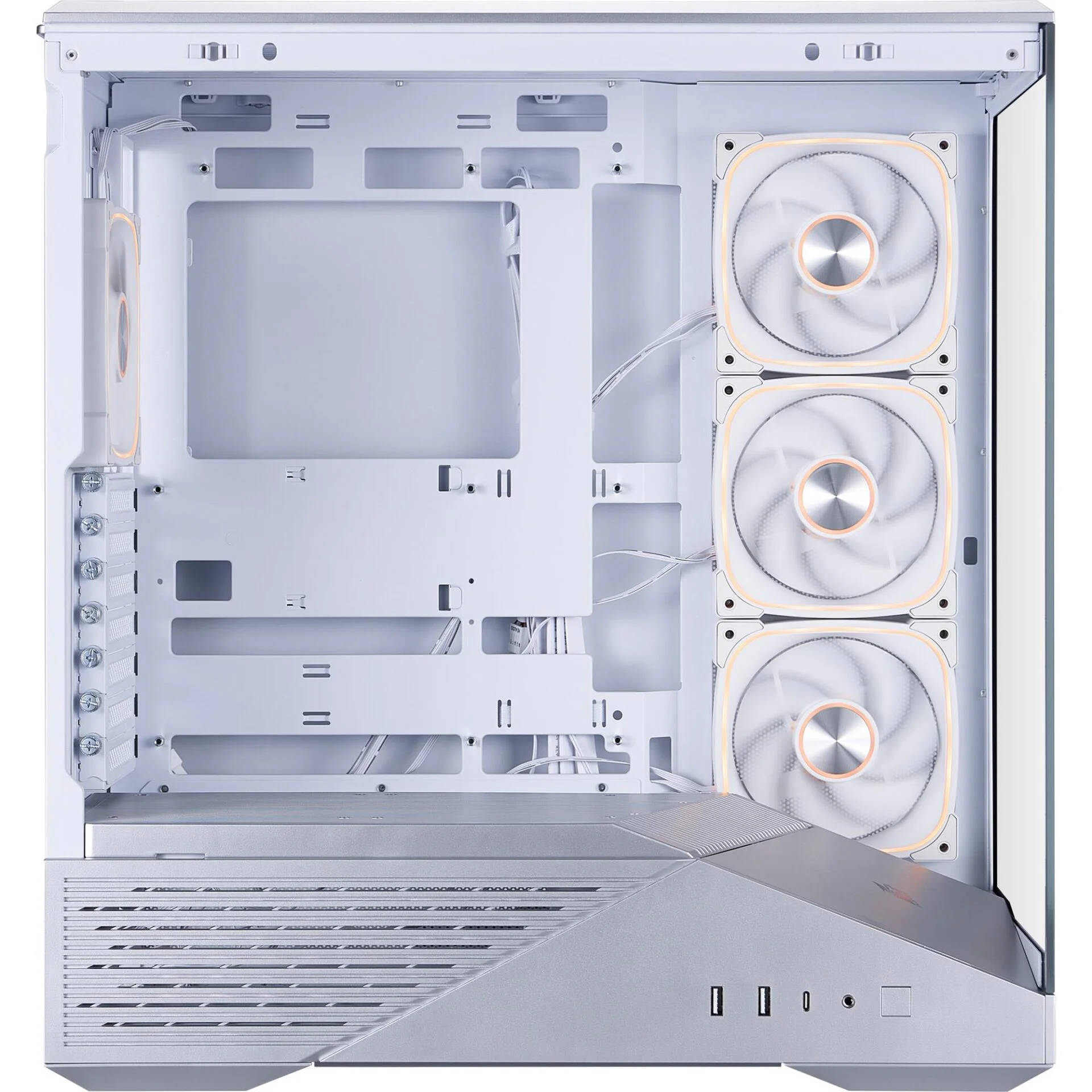 Корпус 1stPlayer GM7-SV-3FN7R-W-1FN7-W Silver - Зображення 6