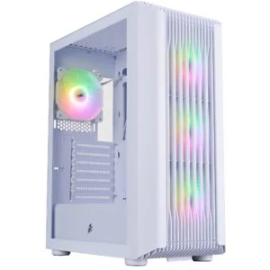 Корпус 1stPlayer H6-WH-4F7-W White без БП