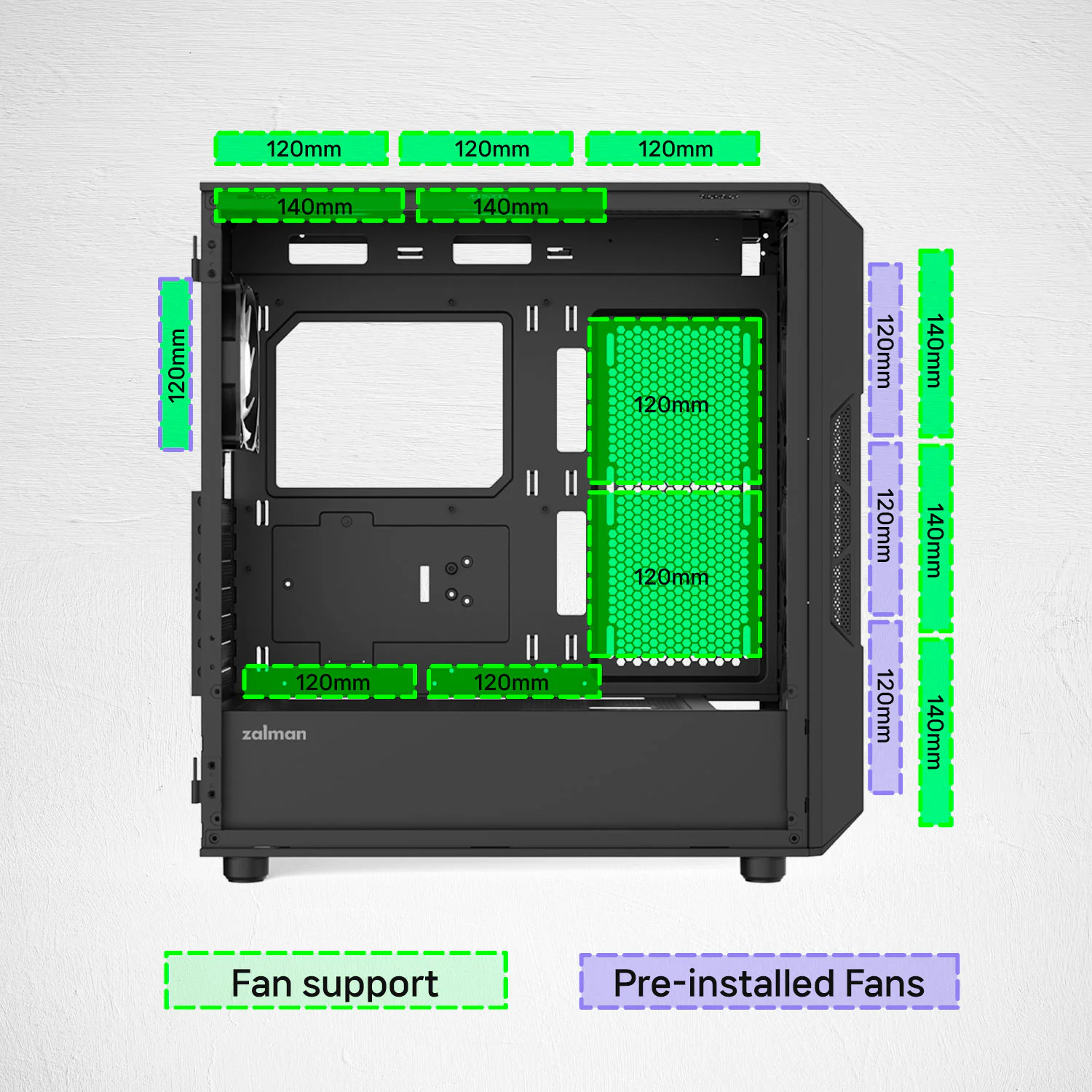 Корпус Zalman i3 Neo V2 Black - Зображення 8