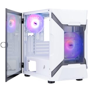 Корпус 1stPlayer D3-A-WH-1F7-14-W-1F7-W White без БЖ