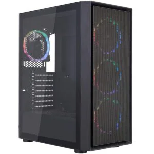 Корпус 1stPlayer Go6-BK-4FS7 Black без БЖ