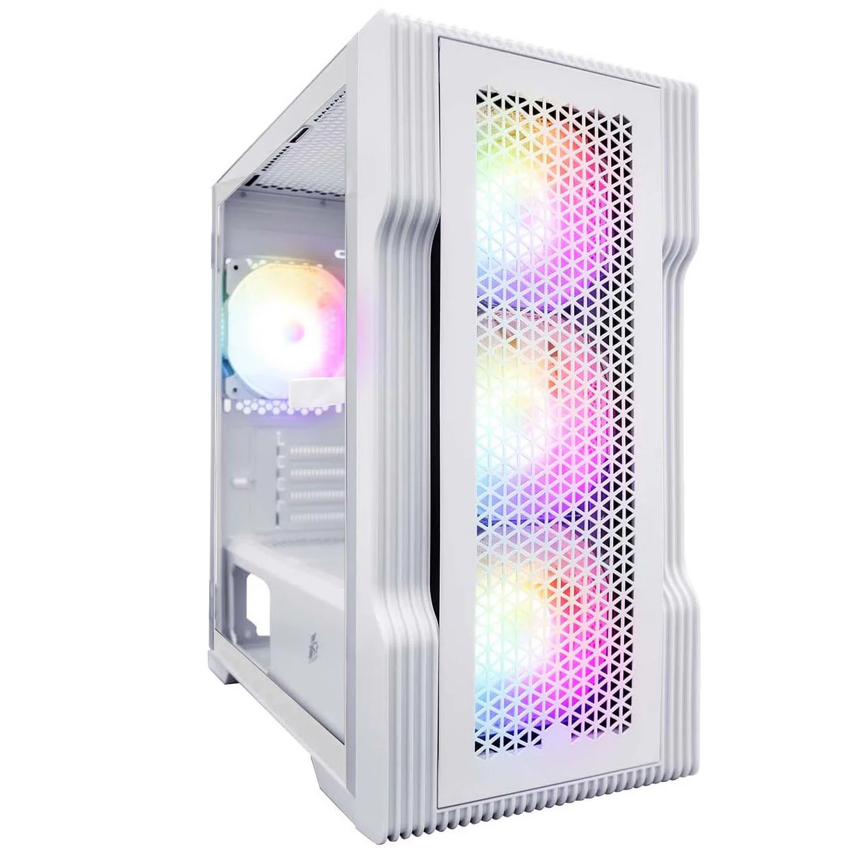 Корпус 1stPlayer T3-WH-4F1-W White без БЖ