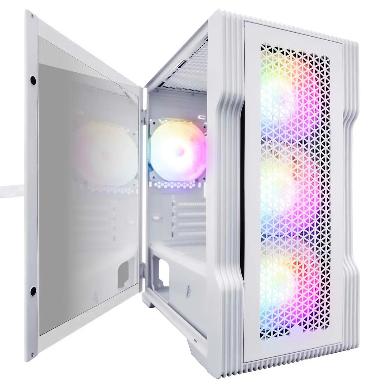 Корпус 1stPlayer T3-WH-4F1-W White без БЖ - Зображення 4