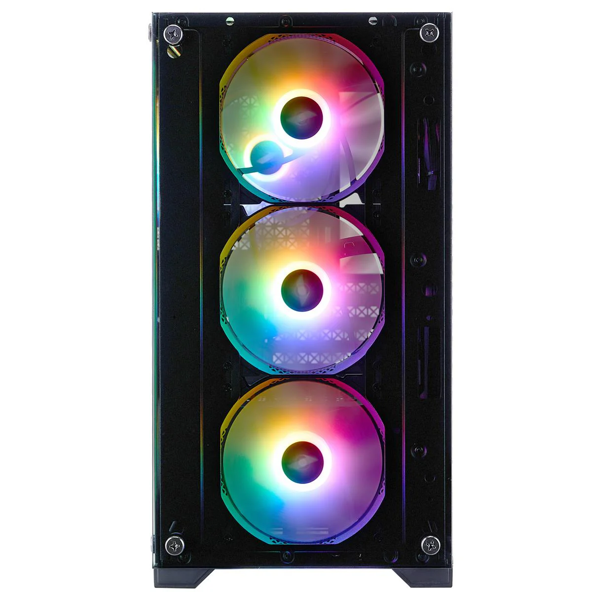 Корпус 1stPlayer X2-M-BK-4F7 Black без БЖ — изображение 3