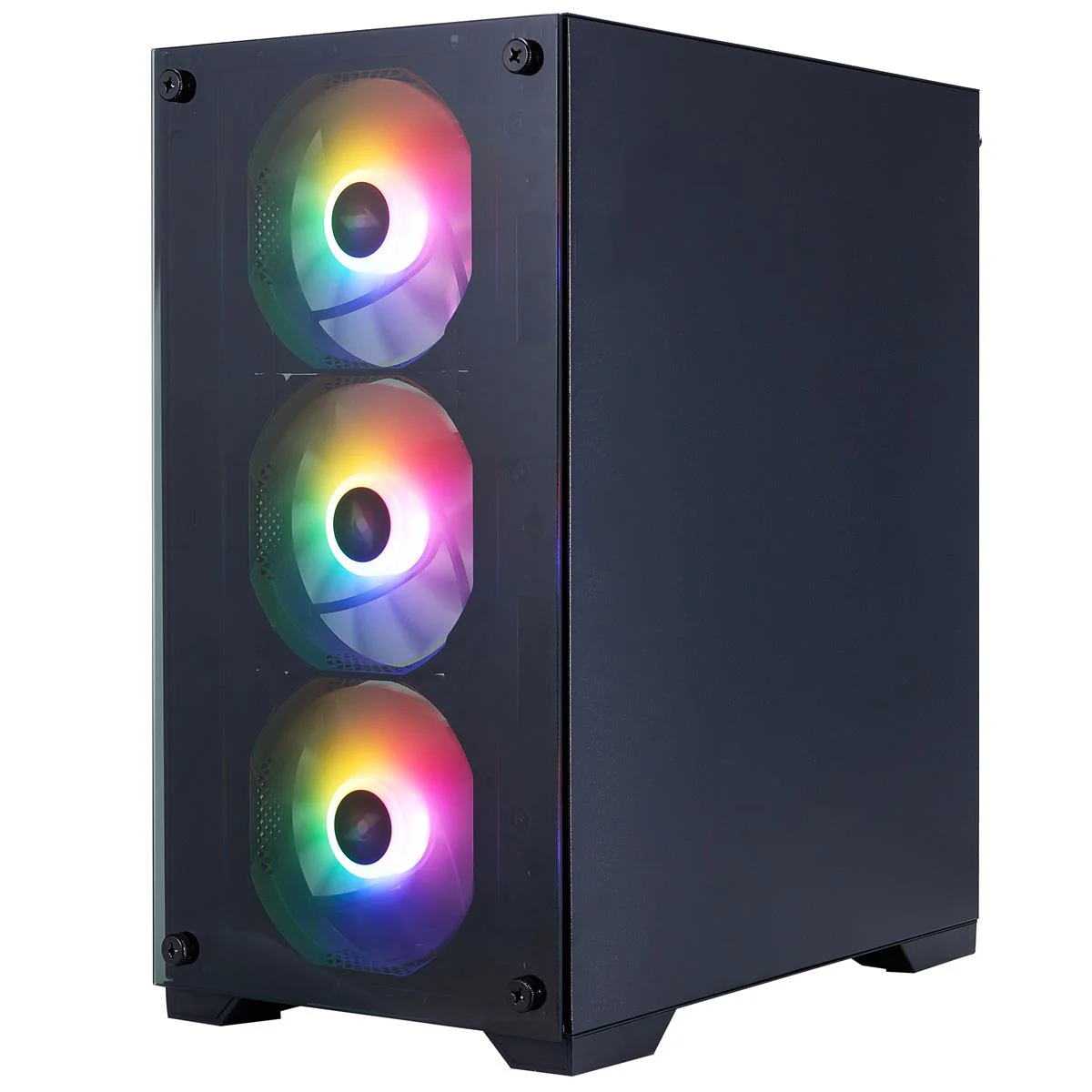 Корпус 1stPlayer X2-M-BK-4F7 Black без БЖ — изображение 4