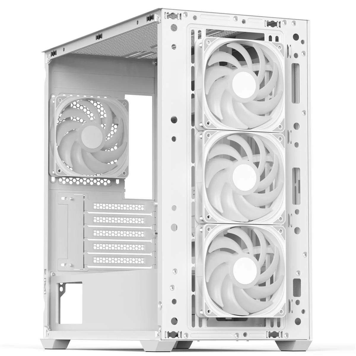 Корпус AeroCool D301A-G-WT-v2 (ACCS-DS03043.21) White без БЖ — изображение 4