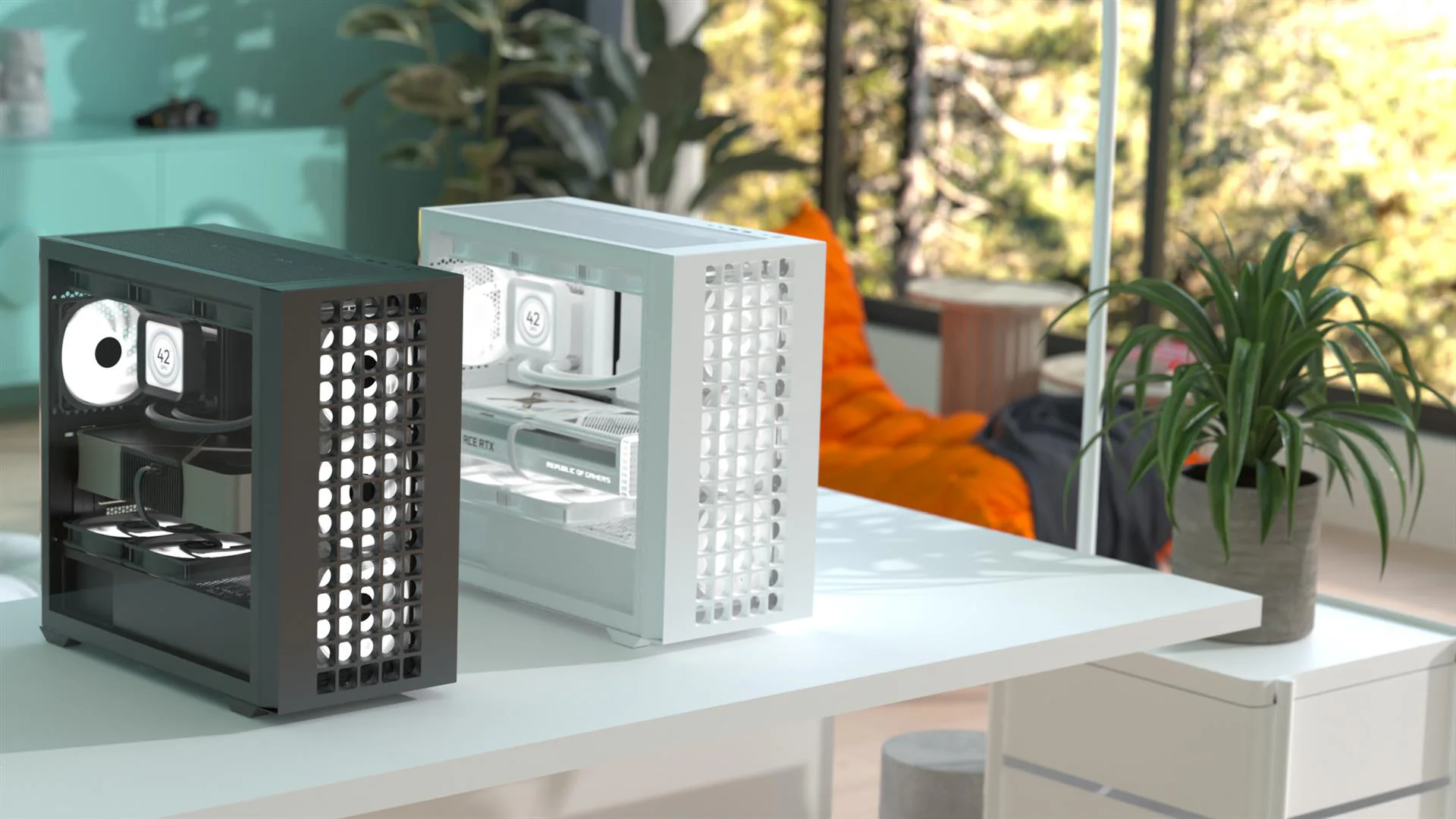 Корпус AeroCool D302A-G-WT-v1 (ACCS-DS04043.21) White без БЖ — изображение 9