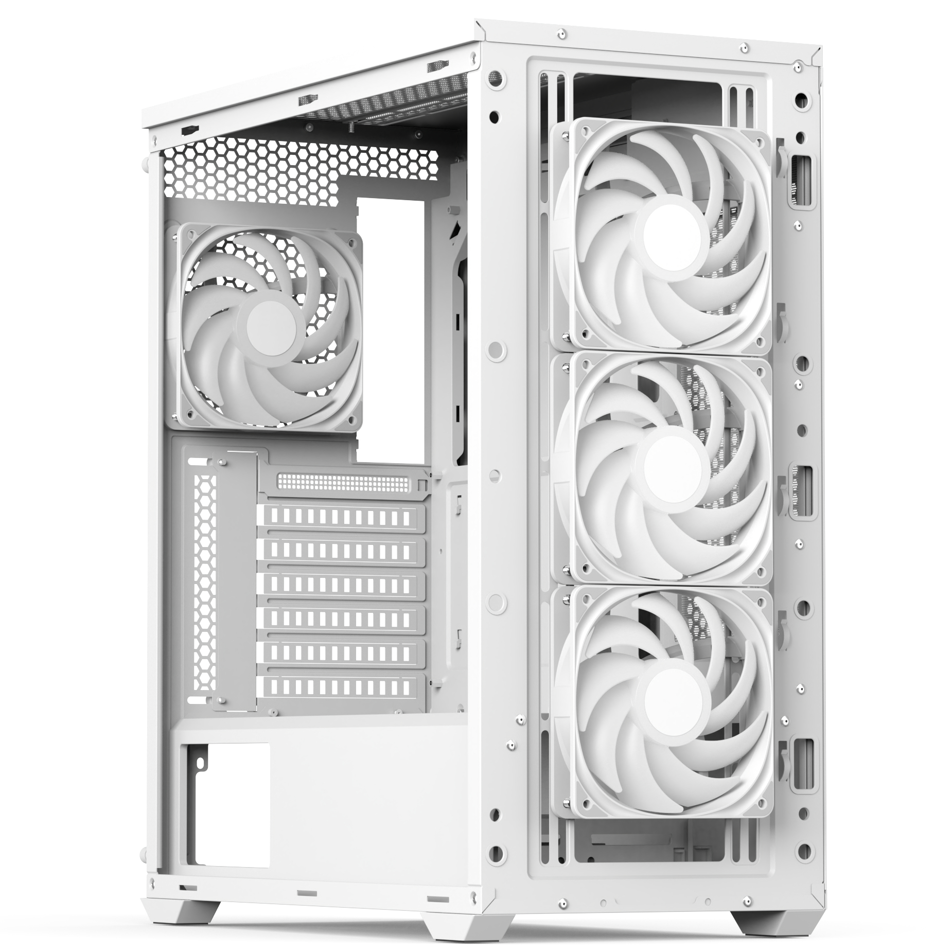 Корпус AeroCool D501A-G-WT-v2 (ACCM-DS01043.21) White без БЖ - Зображення 2