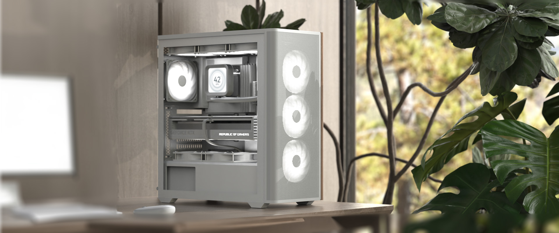 Корпус AeroCool D501A-G-WT-v2 (ACCM-DS01043.21) White без БЖ - Зображення 8