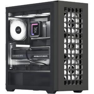 Корпус AeroCool D502A-G-BK-v1 (ACCM-DS02043.11) Black без БЖ