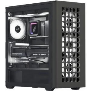 Корпус AeroCool D502A-G-BK-v1 (ACCM-DS02043.11) Black без БП