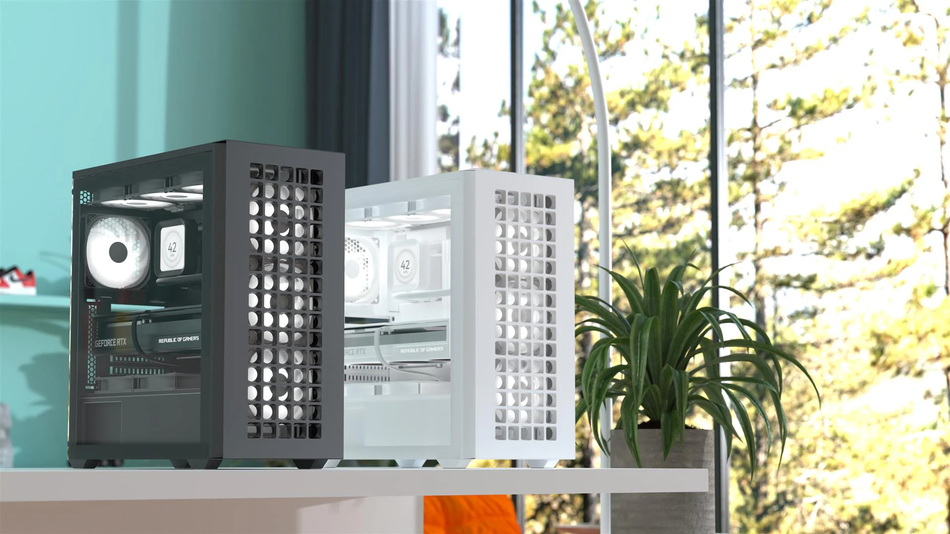 Корпус AeroCool D502A-G-WT-v1 (ACCM-DS02043.21) White без БЖ - Зображення 7