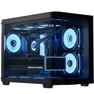 Корпус AeroCool P300C-G-BK-v1 (ACCS-PN02033.11) Black без БП