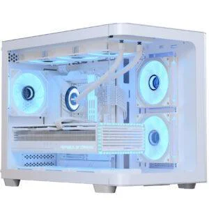 Корпус AeroCool P300C-G-WT-v1 (ACCS-PN02033.21) White без БП