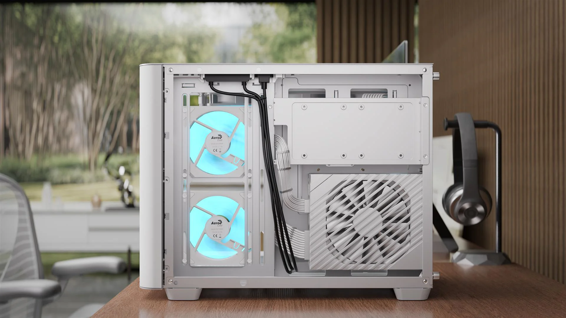 Корпус AeroCool P300C-G-WT-v1 (ACCS-PN02033.21) White без БЖ - Зображення 3