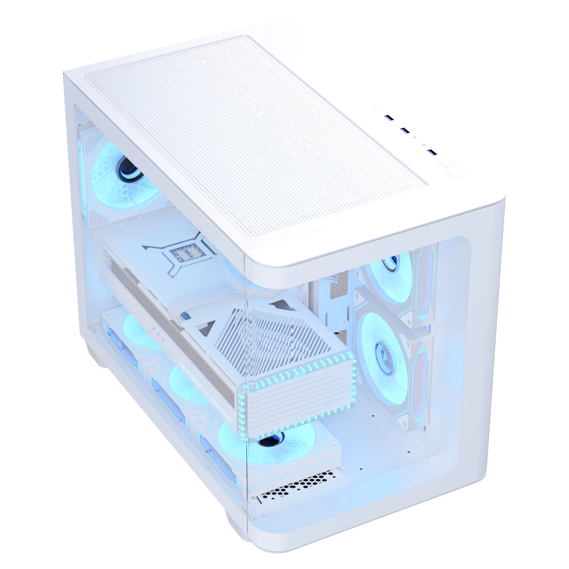 Корпус AeroCool P300C-G-WT-v1 (ACCS-PN02033.21) White без БЖ - Зображення 5