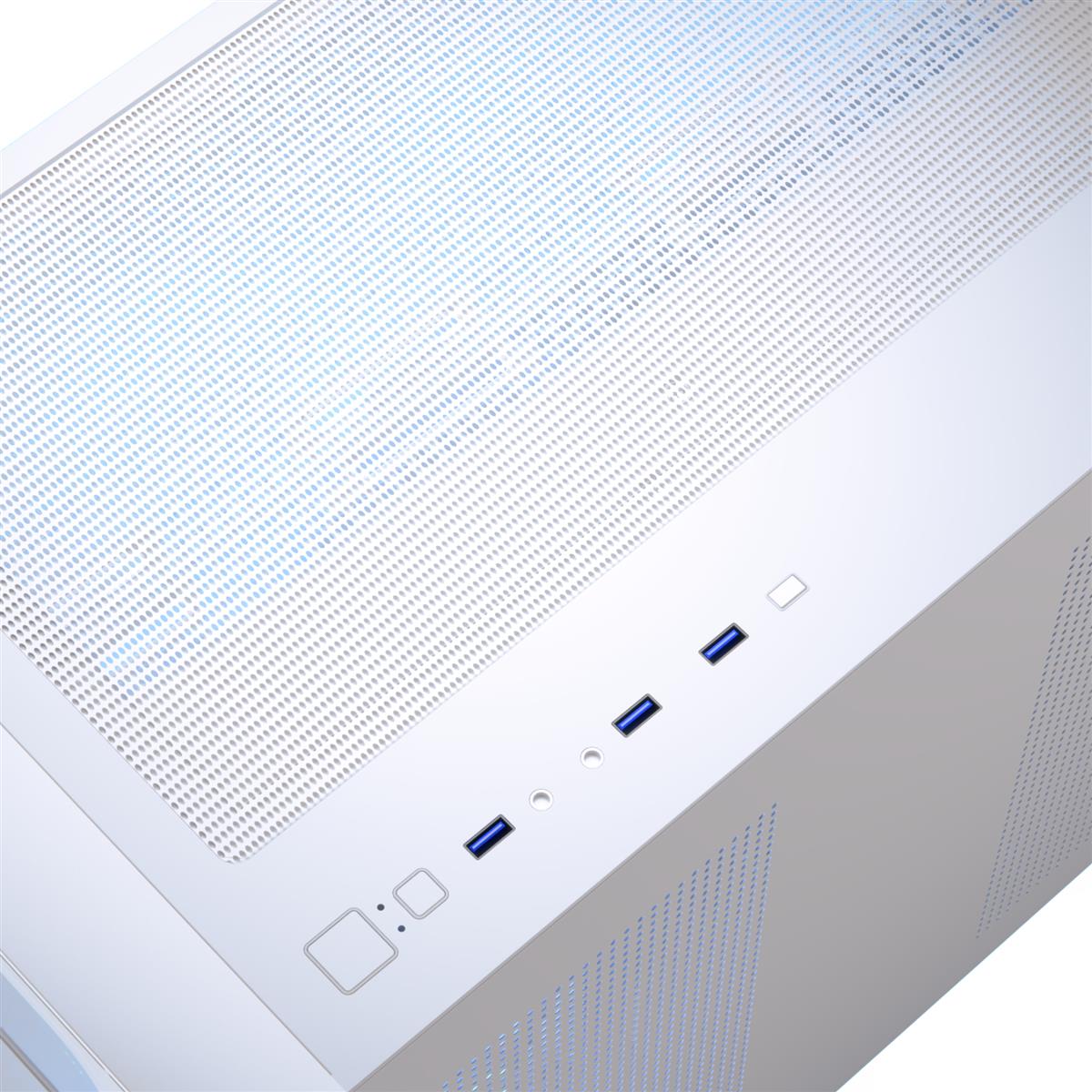 Корпус AeroCool P300C-G-WT-v1 (ACCS-PN02033.21) White без БЖ - Зображення 7