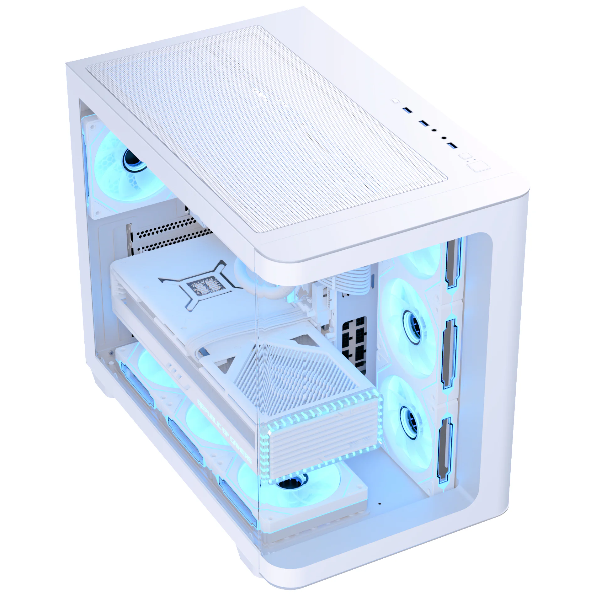 Корпус AeroCool P500C-G-WT-v1 (ACCM-PN01043.21) White без БЖ - Зображення 2