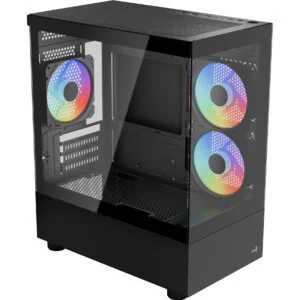 Корпус AeroCool Viewport Mini-G-BK-v2 (ACCM-ES09133.11) Black без БП
