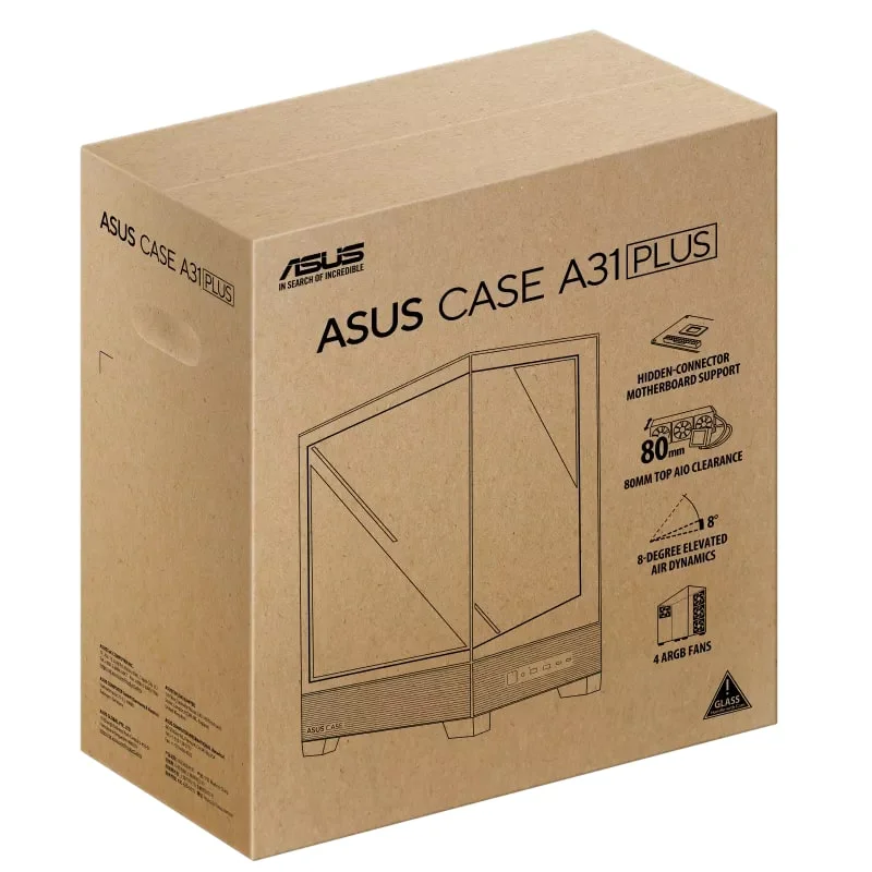 Корпус Asus A31 Plus Black Tempered Glass без БЖ (90DC00R0-B19000) - Зображення 14