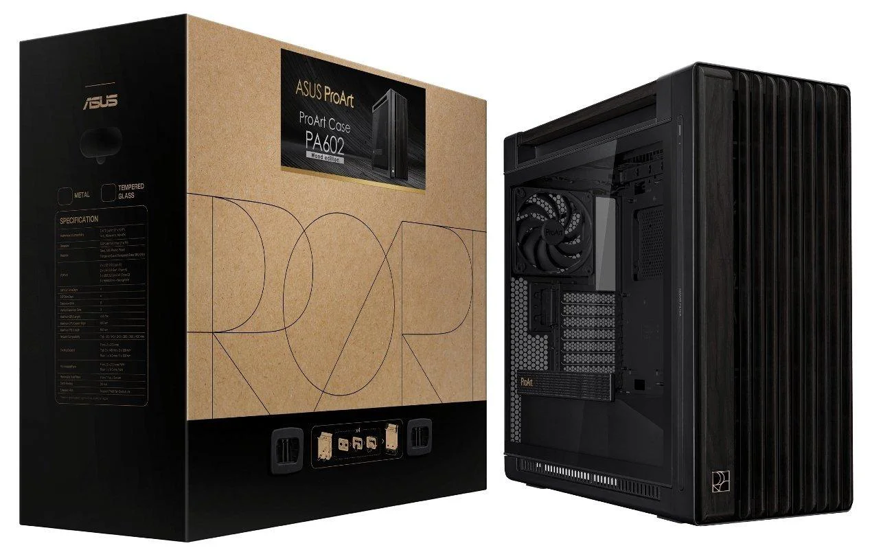 Корпус Asus ProArt PA602 Wood Edition Tempered Glass без БЖ (90DC00J0-B09010) — изображение 10