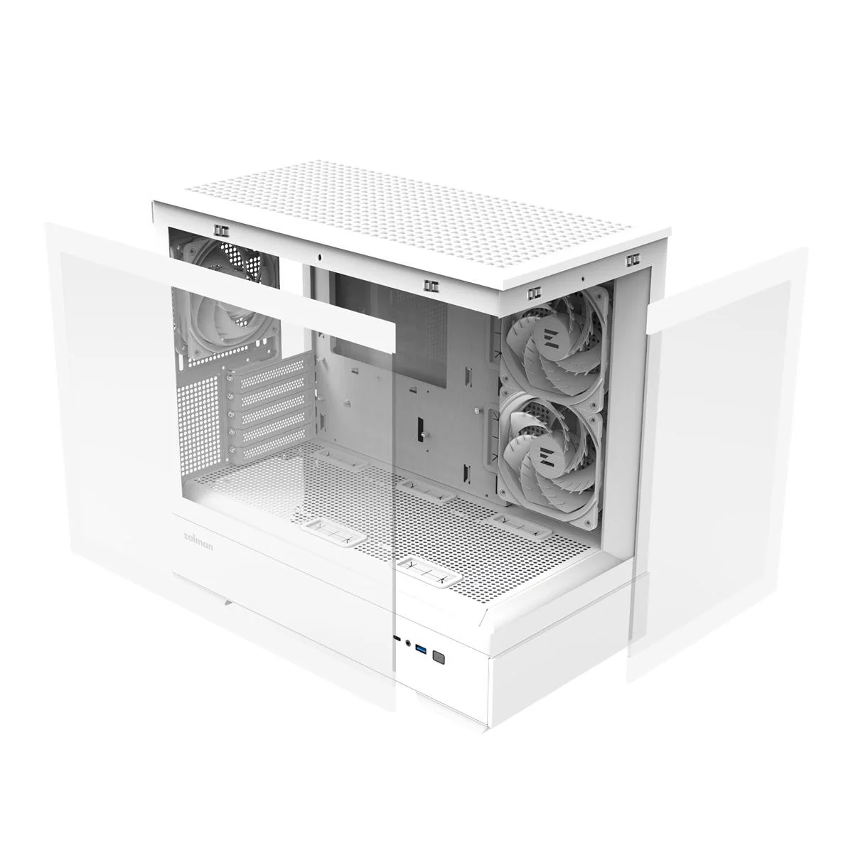 Корпус Zalman P30 White V2 без БЖ - Зображення 9