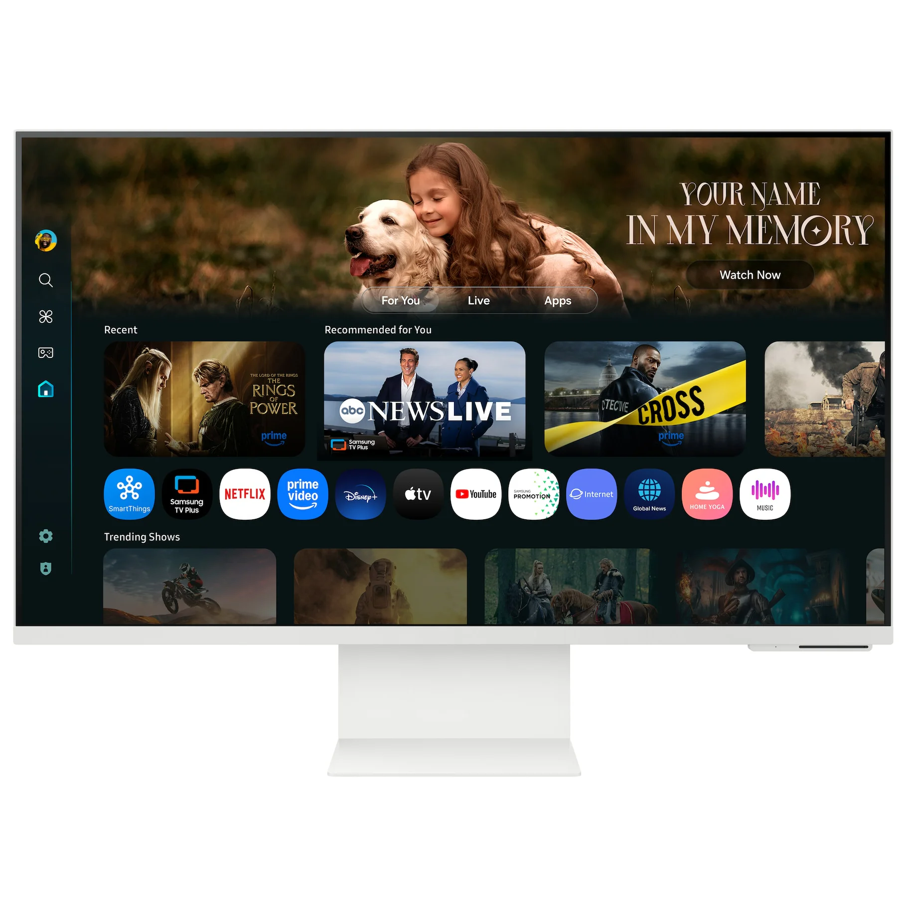 Монітор Samsung 32" Smart M8 (LS32FM803UZXUA) VA White - Зображення 3