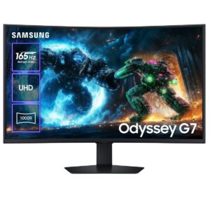 Монiтор Samsung 37" Odyssey G7 (LS37FG756EIXUA) VA Black 165Hz Curved