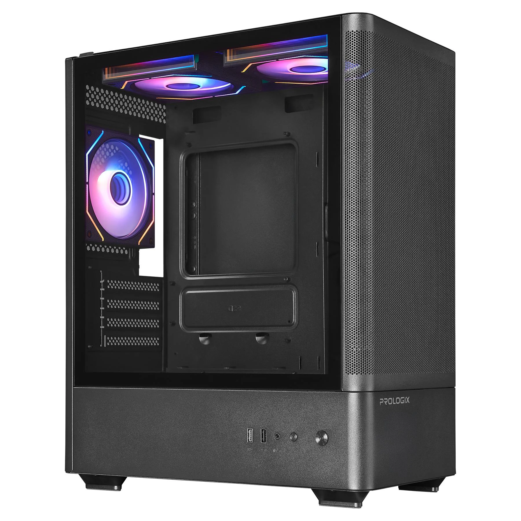 Корпус Prologix Lumi GM-01MAB Mesh Black - Зображення 2