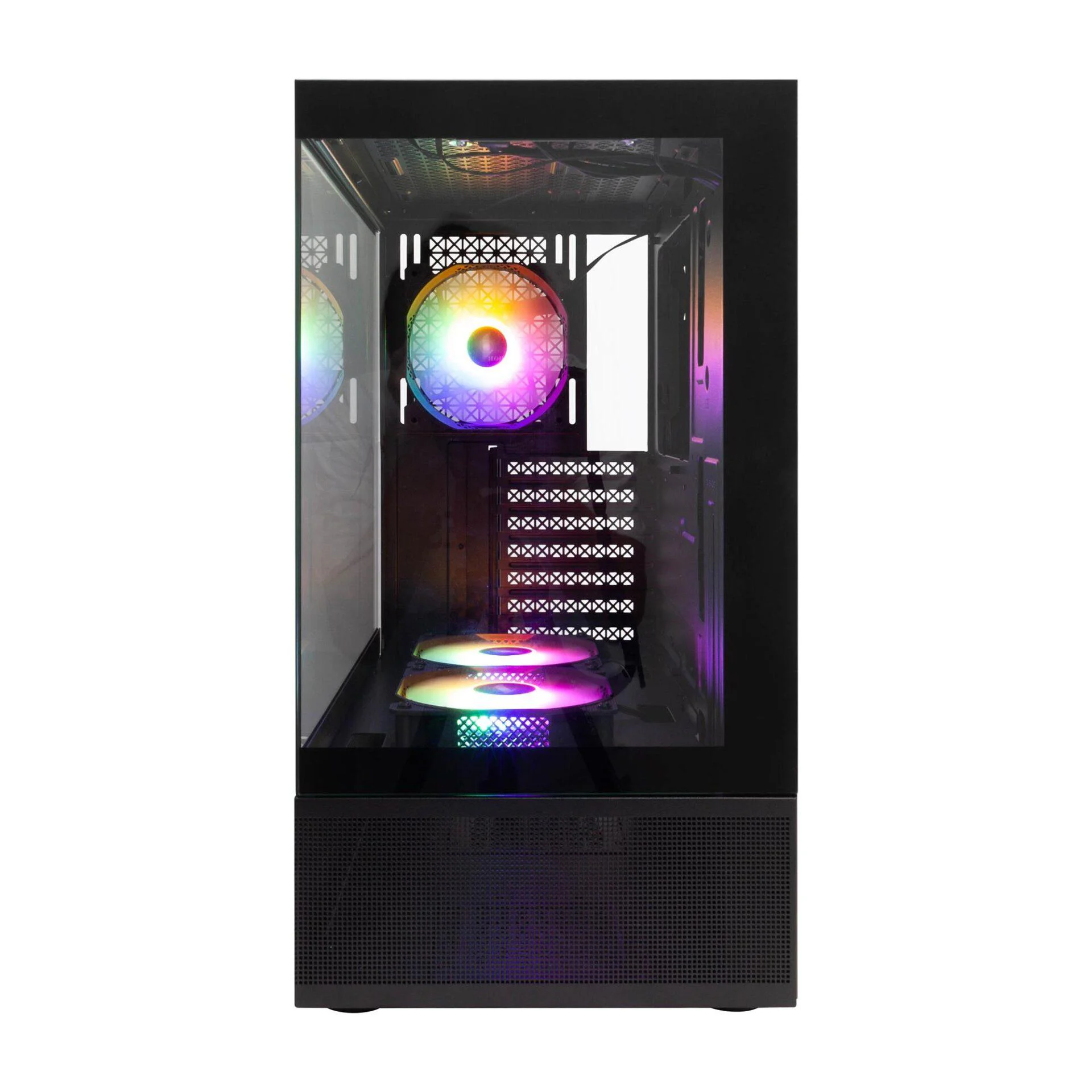 Корпус 1stPlayer Mi7-A-BK-2F7R-1F7 Black без БЖ - Зображення 3