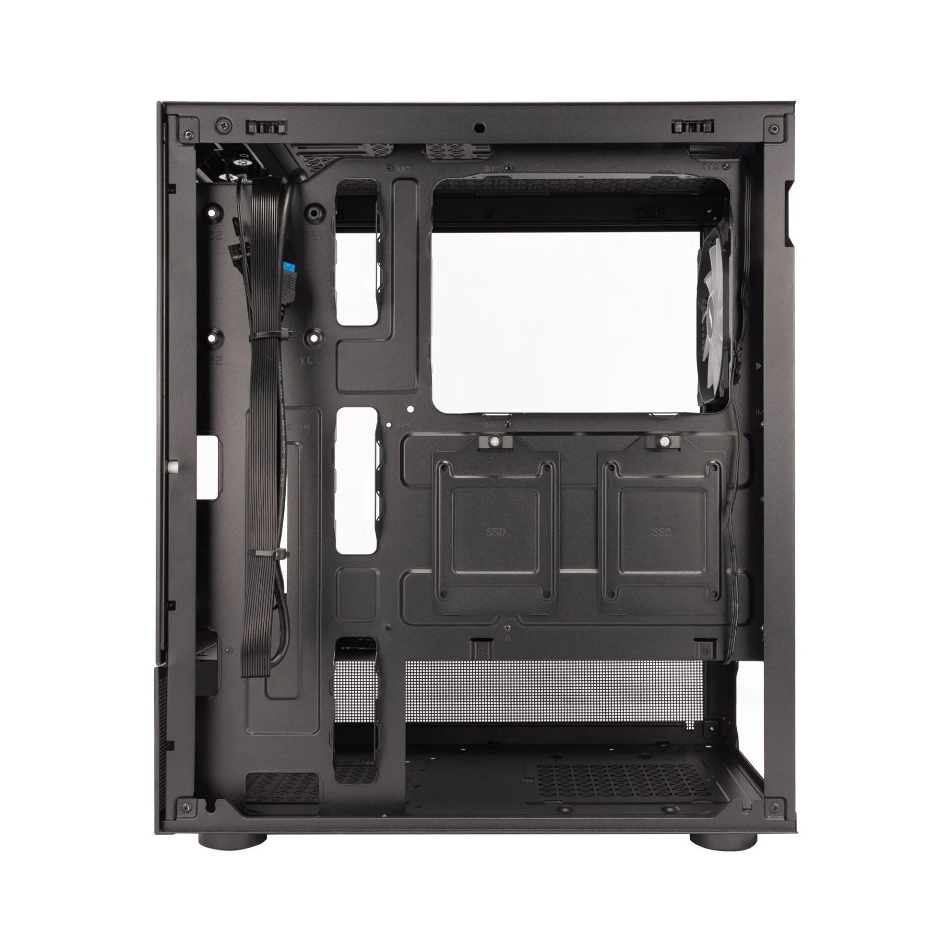 Корпус 1stPlayer Mi7-A-BK-2F7R-1F7 Black без БЖ - Зображення 5