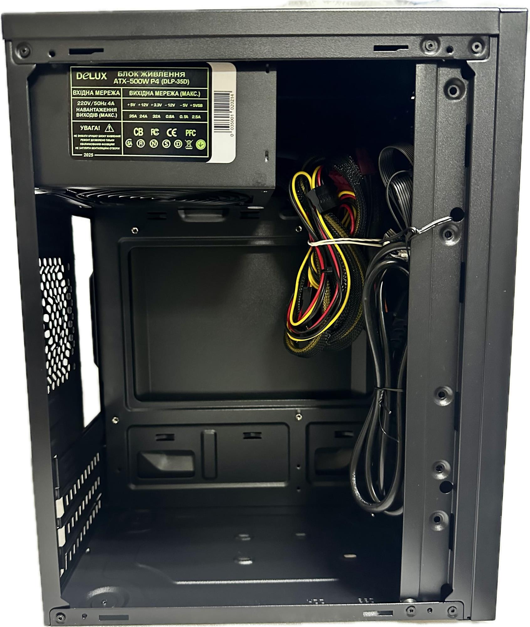 Корпус Delux MK 350 Black 500W 12Fan - Зображення 7