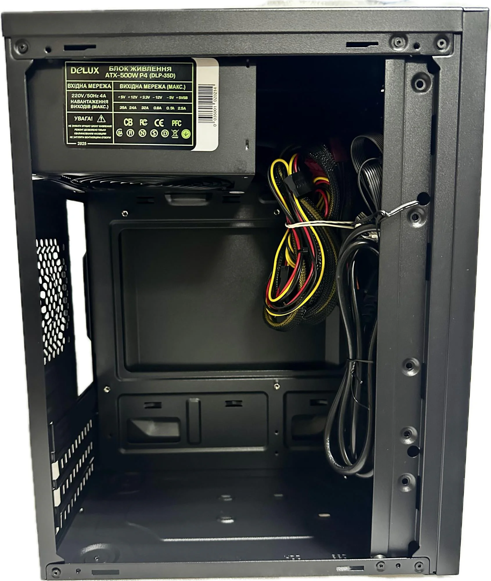 Корпус Delux MK 350 Black 500W 12Fan - Зображення 7