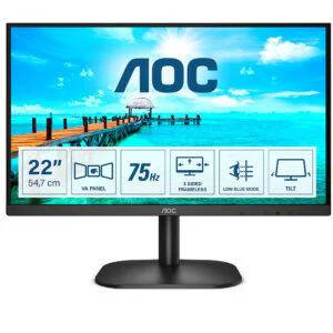 Монитор AOC 21.5" 22B2H/EU VA Black