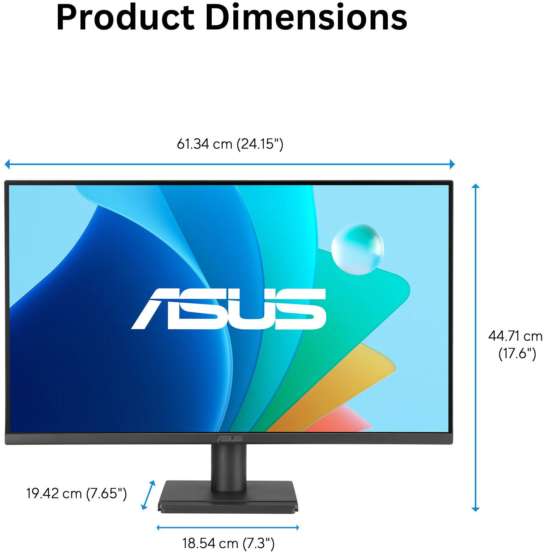 Монітор Asus 27" VA279HG (90LM04J1-B02371) IPS Black 120Hz - Зображення 8