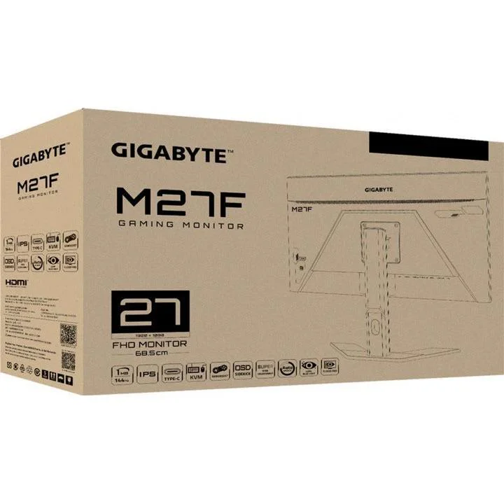 Монiтор Gigabyte 27" M27Q-EK IPS Black 170Hz - Зображення 6