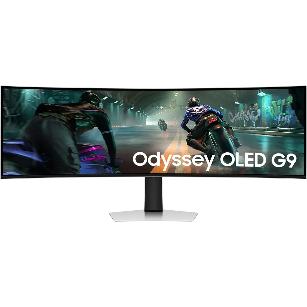 Монiтор Samsung 48.7" Odyssey G9 49DG910 (LS49DG910SIXUA) OLED Silver Curved 144Hz - Зображення 2