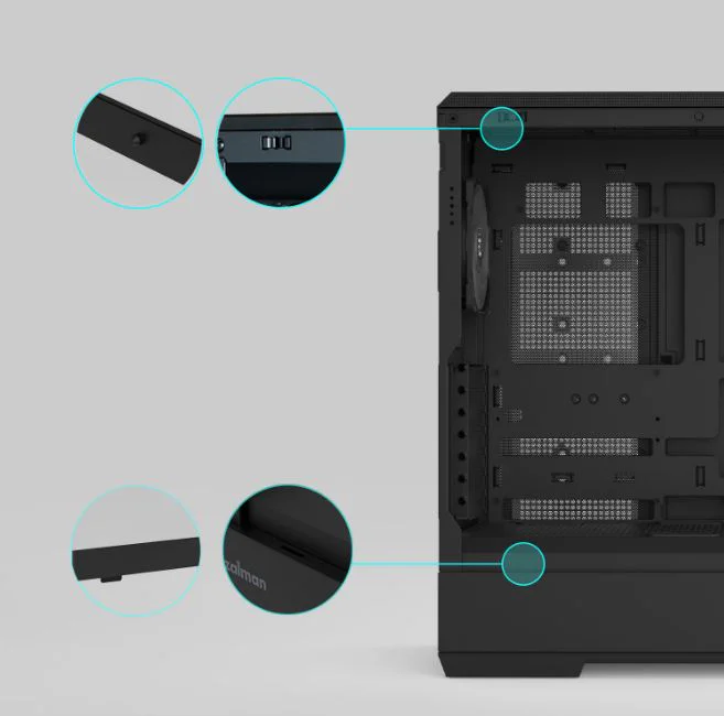 Корпус Zalman P50 DS Black без БЖ - Зображення 16