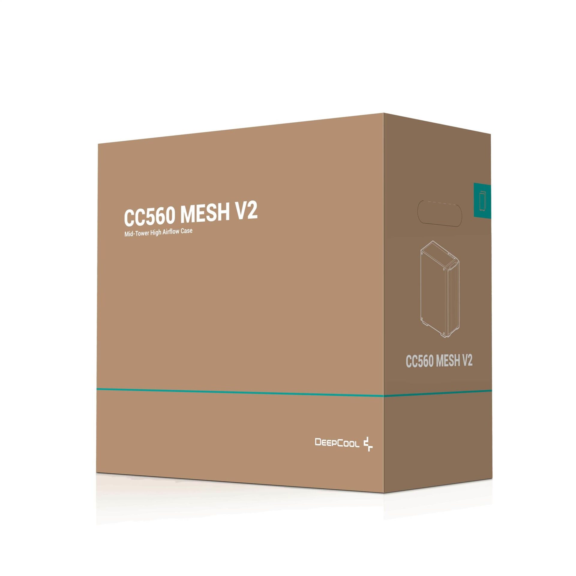 Корпус DeepCool CC560 Mesh V2 Black (R-CC560-BKAMA4-G-2) без БЖ - Зображення 12