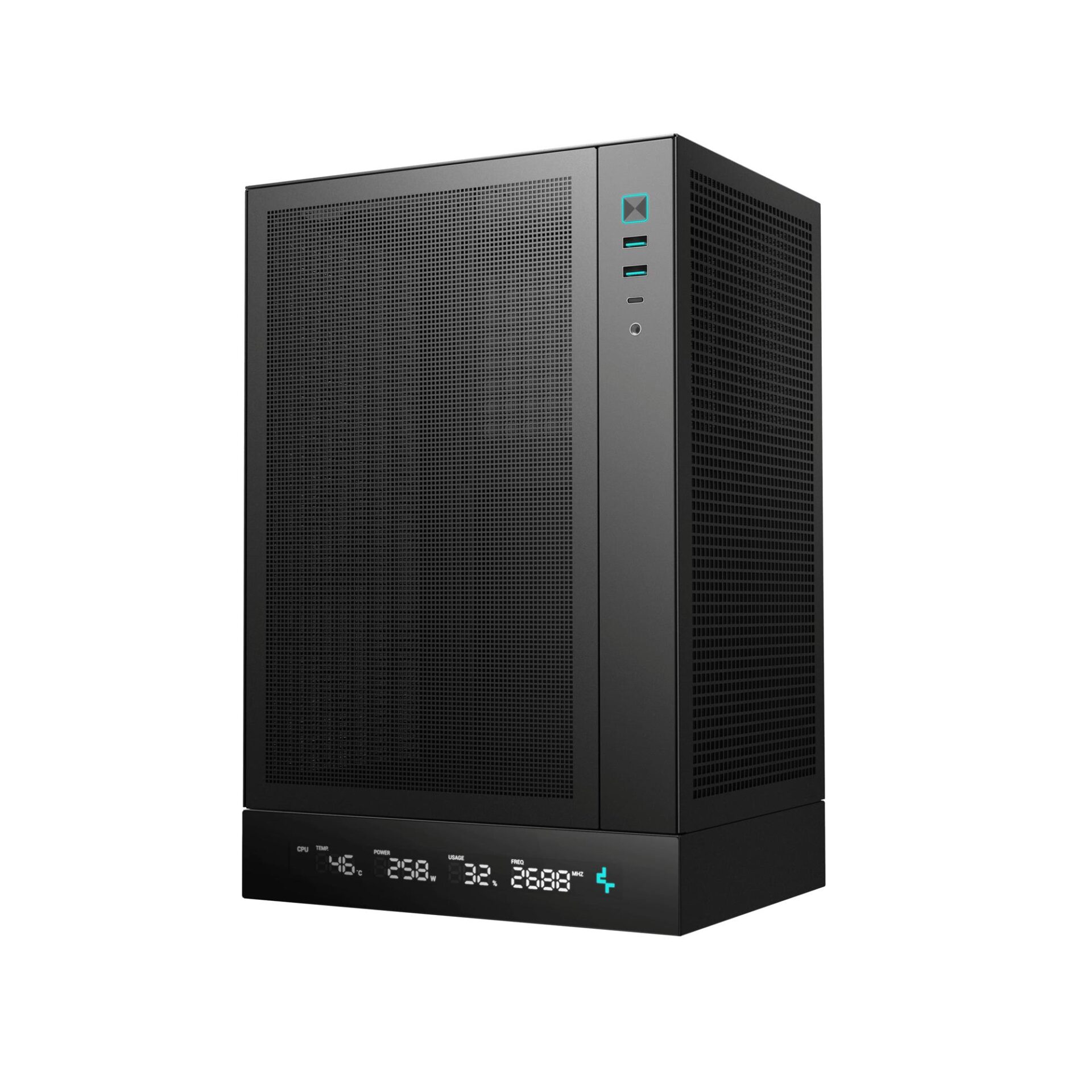 Корпус DeepCool CH170 Digital Black (R-CH170-BKNPI0D-G-1) без БЖ — изображение 2