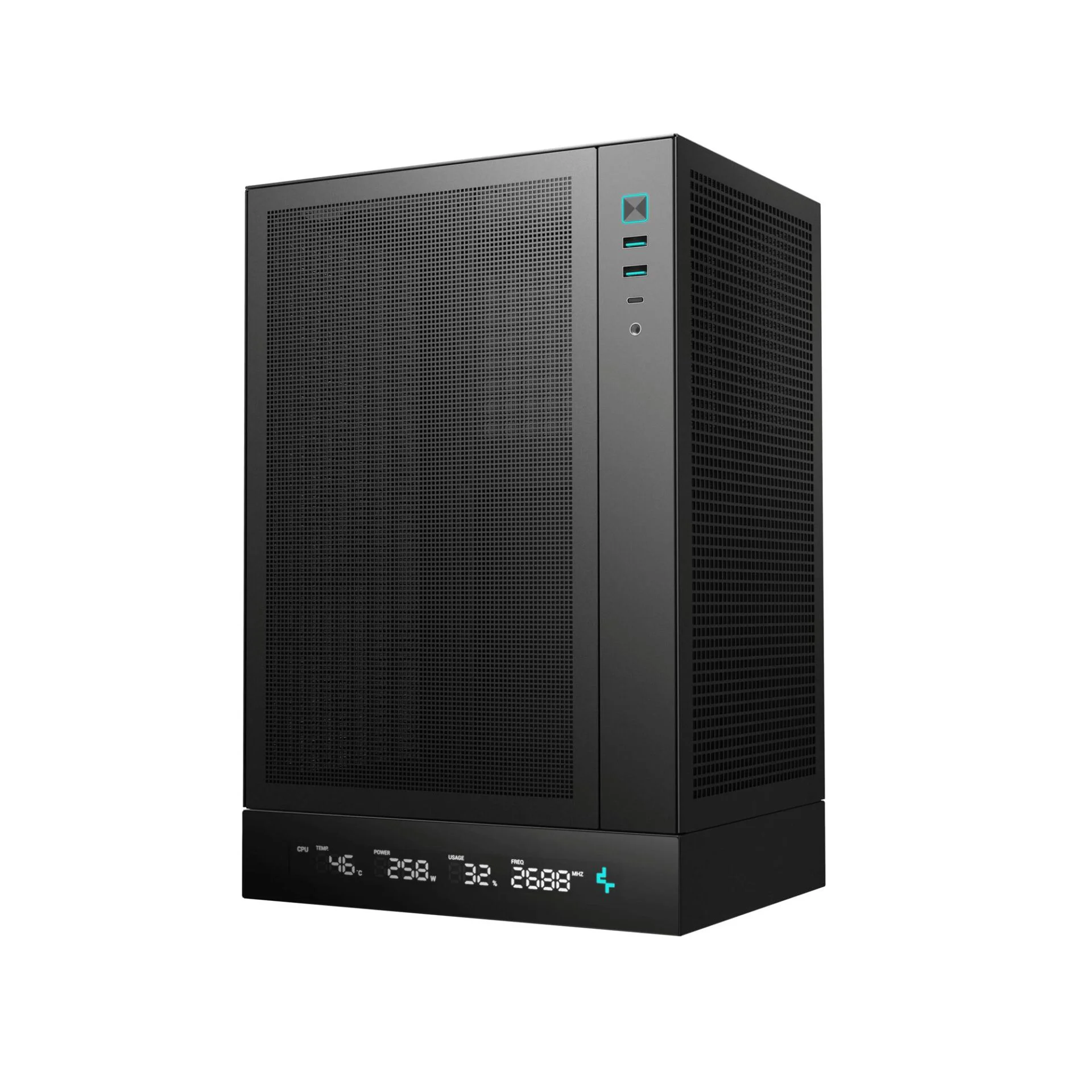 Корпус DeepCool CH170 Digital Black (R-CH170-BKNPI0D-G-1) без БЖ — изображение 2