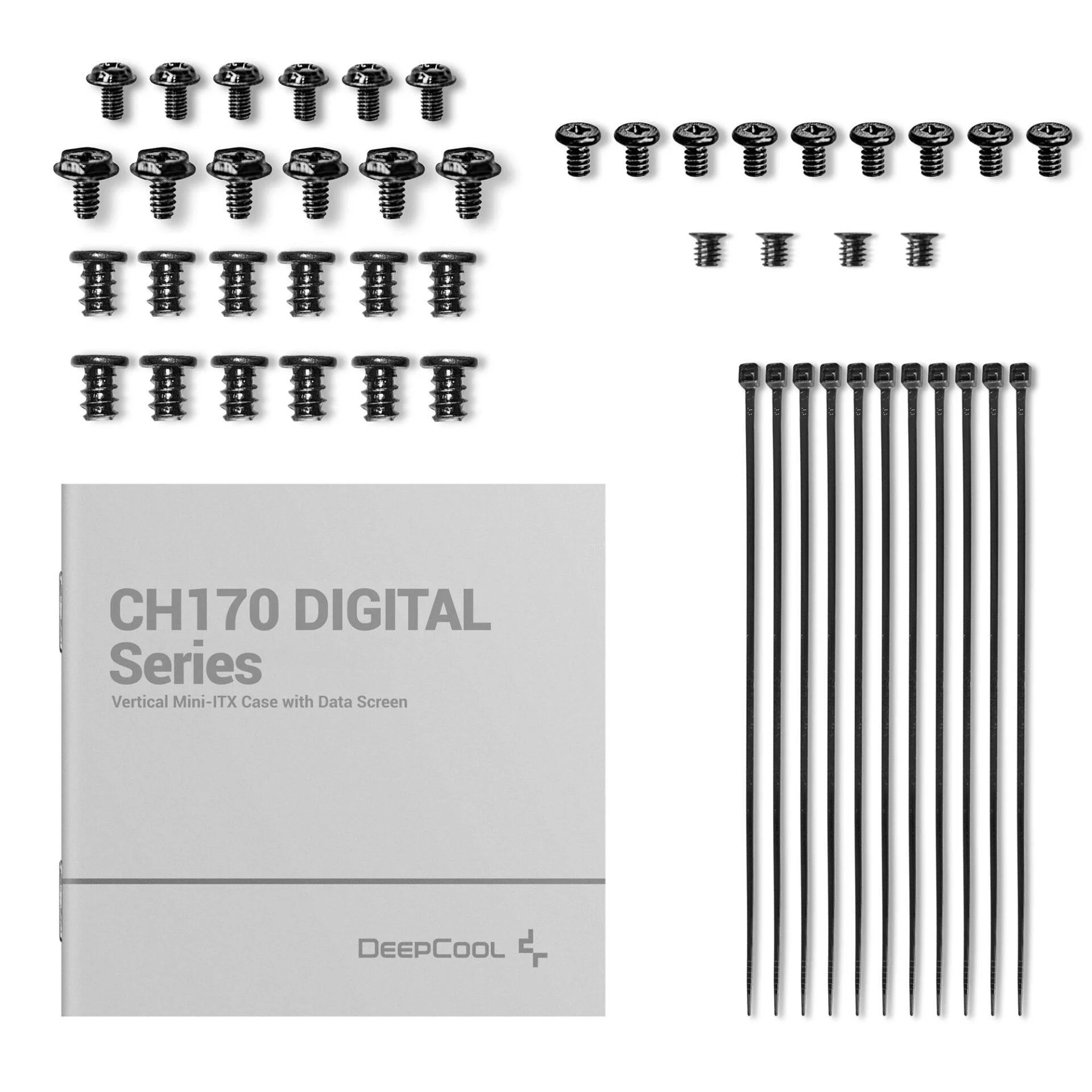 Корпус DeepCool CH170 Digital Black (R-CH170-BKNPI0D-G-1) без БЖ — изображение 11