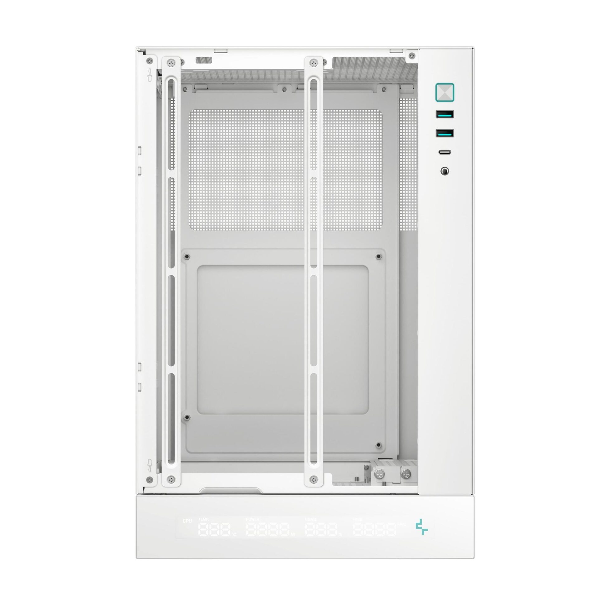 Корпус DeepCool CH170 Digital White (R-CH170-WHNPI0D-G-1) без БЖ - Зображення 4