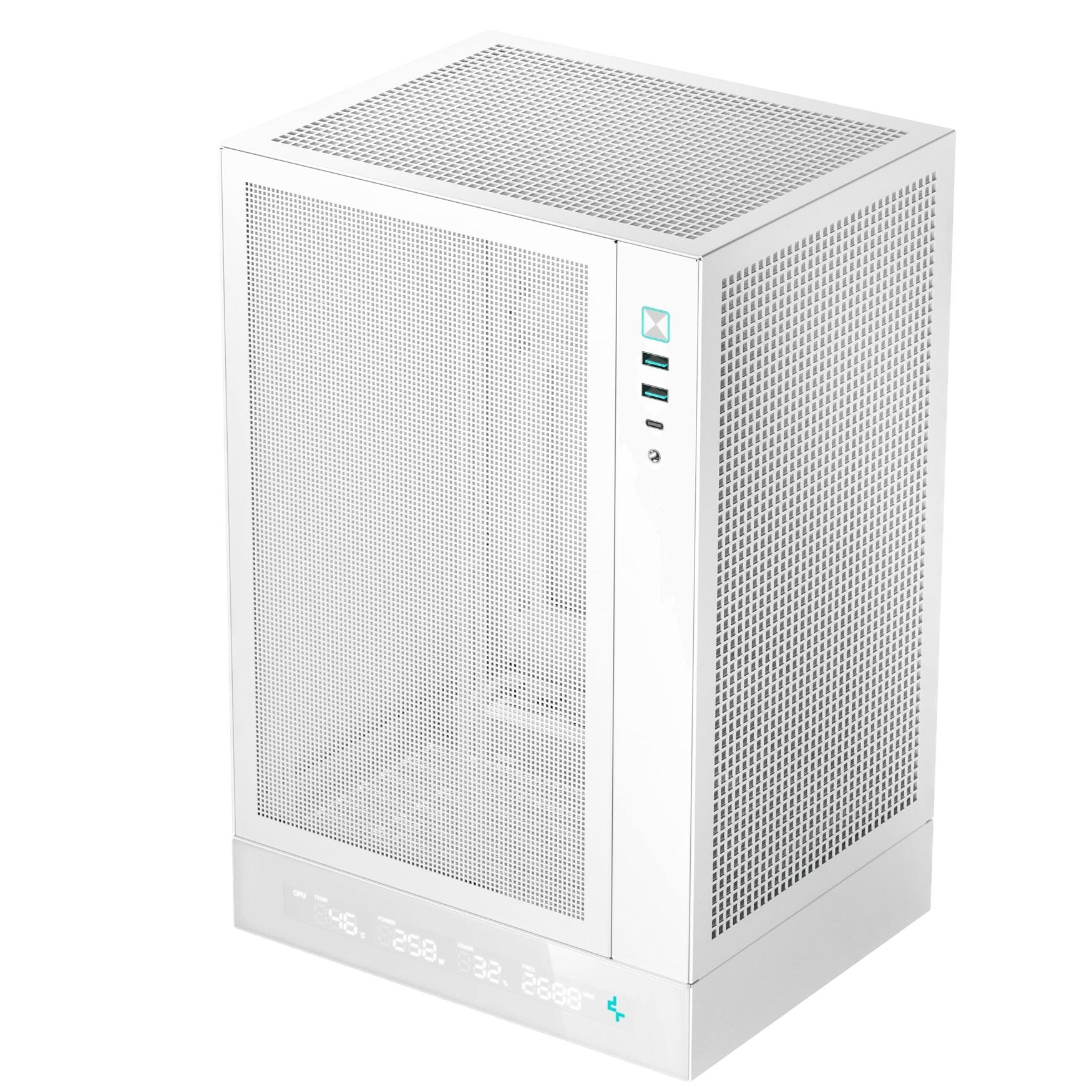 Корпус DeepCool CH170 Digital White (R-CH170-WHNPI0D-G-1) без БЖ - Зображення 13