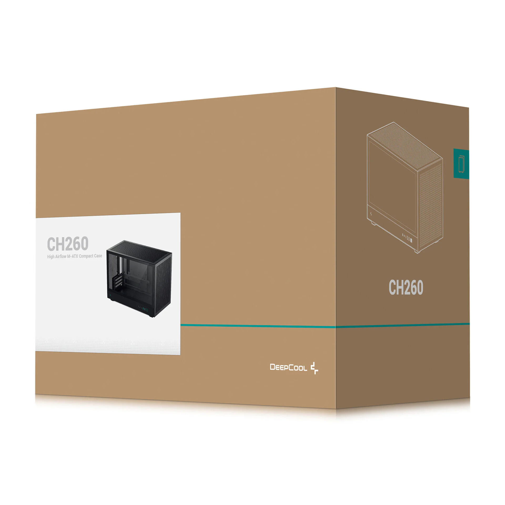 Корпус DeepCool CH260 Black (R-CH260-BKNGM0-G-1) без БЖ - Зображення 5